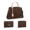 Handbags Set of Montaigne MM M41056 and Zippy Coin Purse M60067 and Key Holder M62630