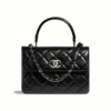 CHANEL Lambskin & Gold-Tone Metal Black
