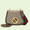 Gucci Medium Shoulder Bag With Round Interlocking G 699210 Dark Coffee