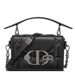 Dior 30 Montaigne Box Bag With Handle Black