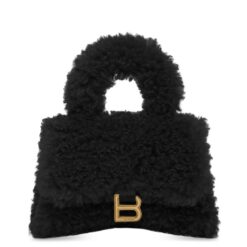 Balenciaga Furry Hourglass XS Handbag With Strap