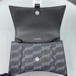 Balenciaga Hourglass Small Handbag BB Monogram Coated Canvas
