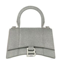 Balenciaga Hourglass XS Handbag In Glitter Material