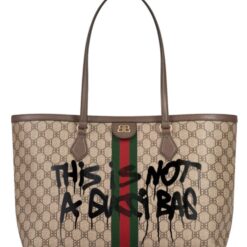 Balenciaga Hacker Graffiti Large Tote Bag Dark Coffee