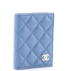 Chanel CC Bi-Fold Card Case Quilted Caviar