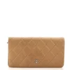 Chanel L-Yen Wallet Quilted Caviar