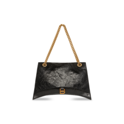 WOMEN'S CRUSH LARGE CHAIN BAG IN BLACK