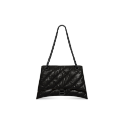 WOMEN'S CRUSH MEDIUM CHAIN BAG QUILTED IN BLACK