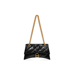 WOMEN'S CRUSH SMALL CHAIN BAG QUILTED IN BLACK