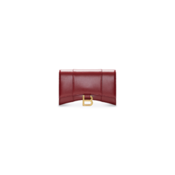 WOMEN'S HOURGLASS WALLET ON CHAIN BOX IN RED
