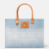 VERSACE ALLOVER LARGE DENIM TOTE BAG