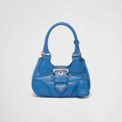 Prada Moon padded nappa-leather bag - Light Blue