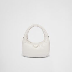Prada Soft padded nappa leather mini-bag - White