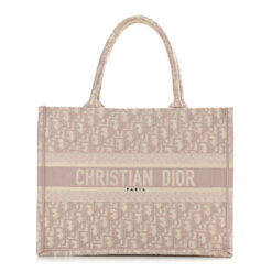 CHRISTIAN DIOR Oblique Medium Book Tote Rose Des Vents