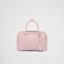Prada Medium antique nappa leather top handle bag - Alabaster Pink