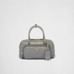 Prada Antique nappa leather multi-pocket top-handle bag - Slate Gray