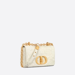 SMALL DIOR CARO BAG Latte Quilted Lambskin with Ornamental Motif