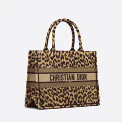 MEDIUM DIOR BOOK TOTE Beige Multicolor Mizza Embroidery (36 x 27.5 x 16.5 cm)