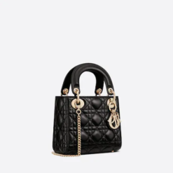 MINI LADY DIOR BAG Black Cannage Lambskin