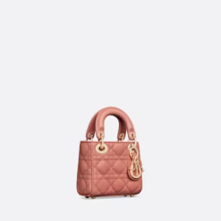 MICRO LADY DIOR BAG Ethereal Pink Cannage Lambskin