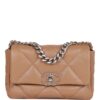 Chanel Medium 19 Flap Bag Beige Calfskin Mixed Hardware