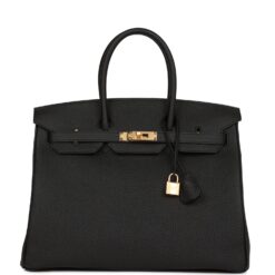 Hermès Birkin 35 Black Togo Gold Hardware