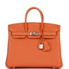 Hermès Birkin 25 Orange Togo Palladium Hardware