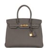 Hermès Birkin 30 Gris Meyer Togo Gold Hardware