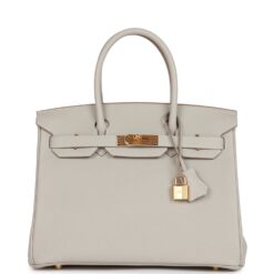 Hermès Birkin 30 Gris Perle Togo Gold Hardware