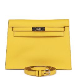 Hermès Kelly Danse Lime Evercolor Palladium Hardware