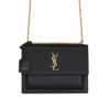 YSL Sunset Medium Chain Bag In Coated Bark Leather