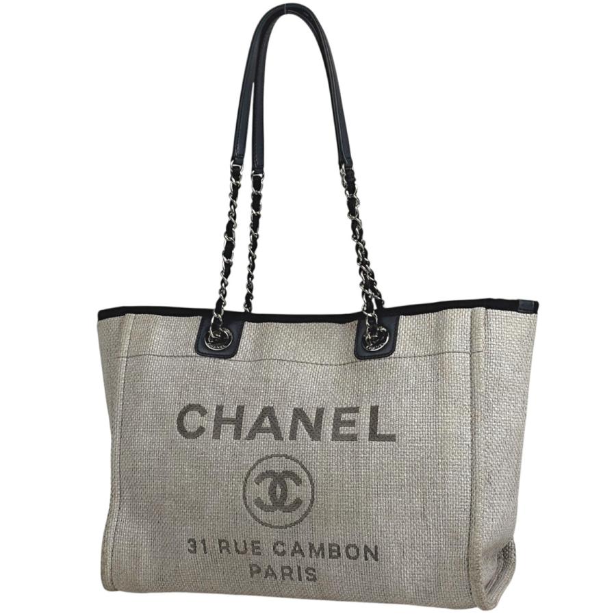 Chanel Deauville Tote Raffia Small photo review